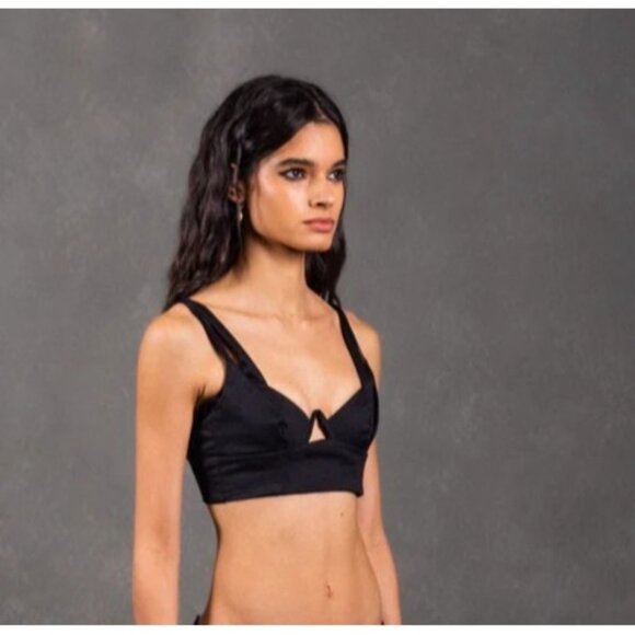 Astra Kidani Lara Corset Top in Black - Picture 3 of 6